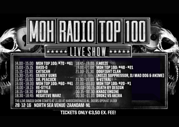 Timetable MOH Radio Top 100 Live Show